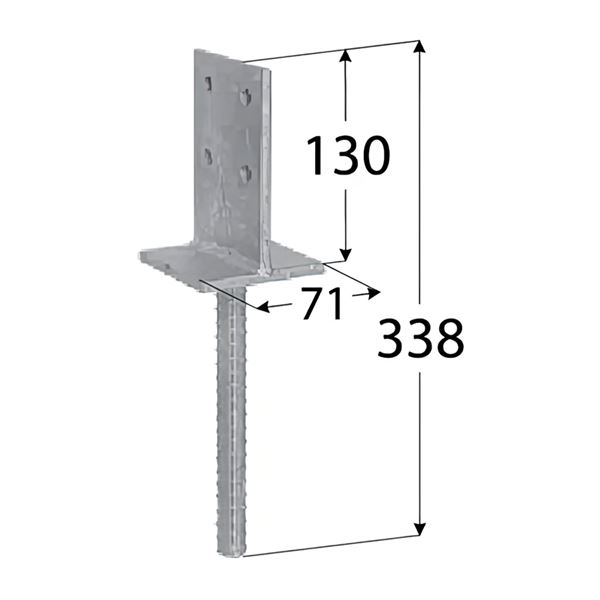 Pätka stĺpiku zapustená D-PSW70