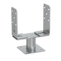 Nastaviteľná pätka stĺpika PSRT 60-200 podstava 60-200 × 131 × 4,0 mm