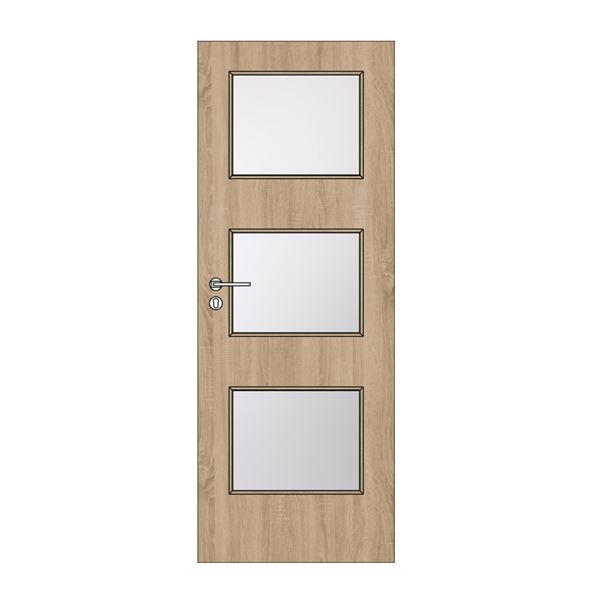 Interiérové dvere Solodoor Struktur STYL 15, 70 pravé, dub sonoma