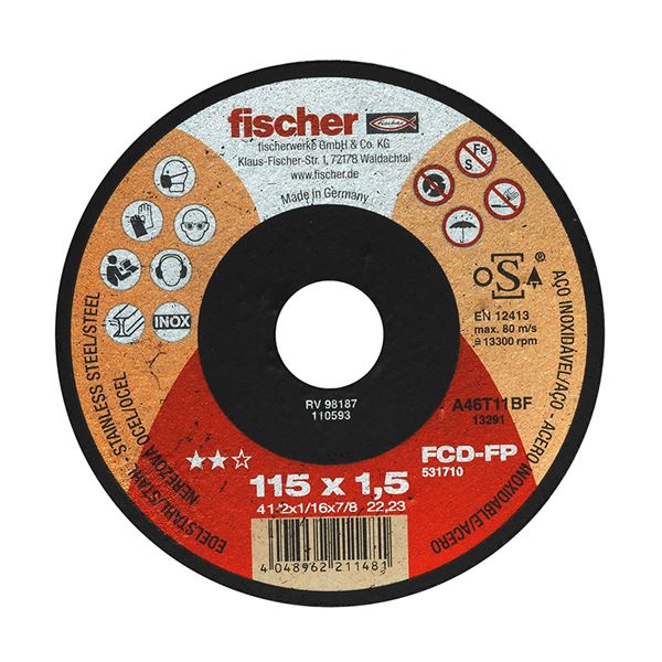 Rezný kotúč Fischer FCD-FP 115 × 1,5 × 22,23 plus