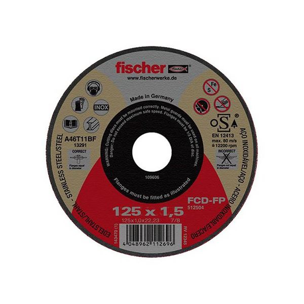 Rezný kotúč Fischer FCD-FP 125 x 1,5 x 22,23 plus