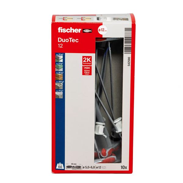 Fischer DuoTec Ø12 sklopná hmoždinka