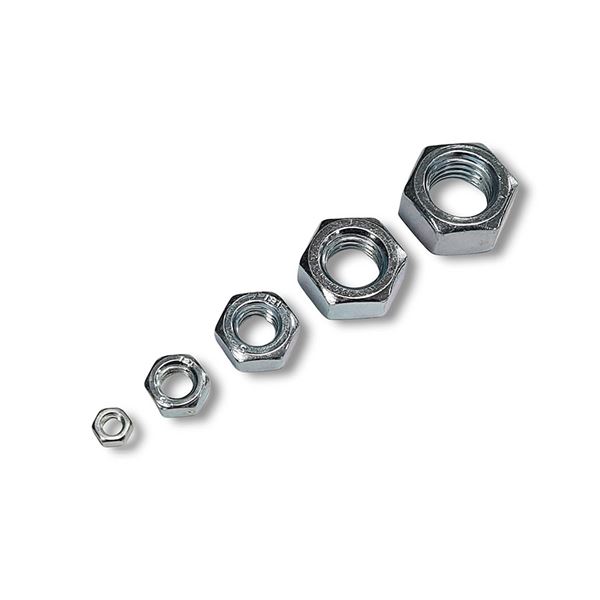 Matica presná šesťhranná M10, Zinok biely