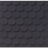 Šindeľ IKO Superglass - Biber č.01, boborovka čierna