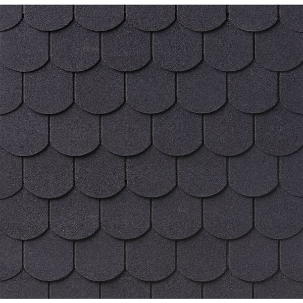 Šindeľ IKO Superglass - Biber č.01, boborovka čierna