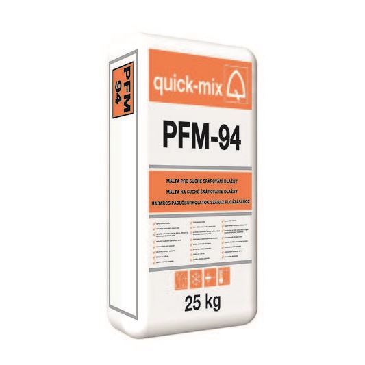 PFM-94 malta na suché špárovanie,  šedá   25 kg   Quick-MIX