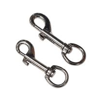 Karabínka na kľúče s oválnou hlavou poniklovaná 13 × 73 mm