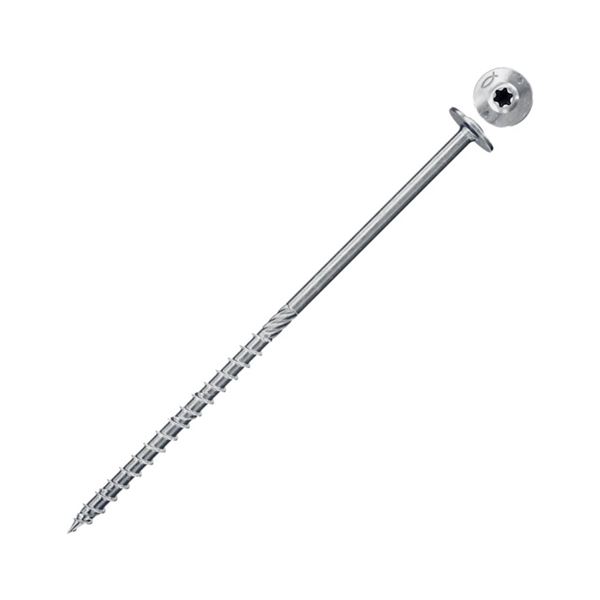 Skrutka Fischer pre drevostavby s tanierovou hlavou FPF-WT 8,0 × 120 mm