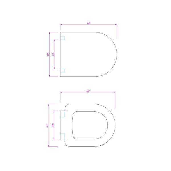 Sedátko CLAUDIA, pomalé sklápanie