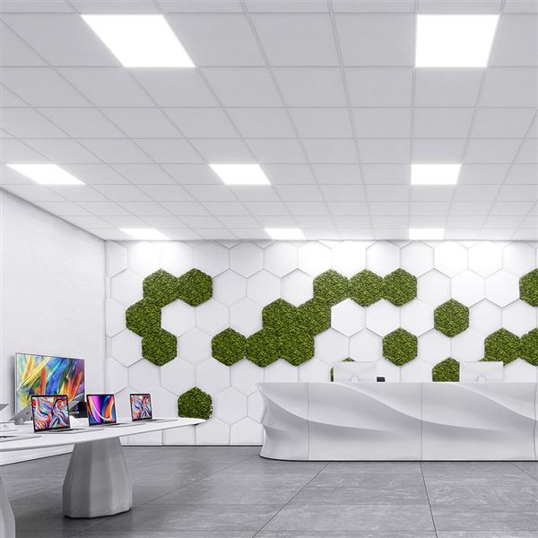 Stropné kazety Knauf AMF Ecomin Orbit A2 600×600×13 mm zrnitá, balenie 5,76 m²