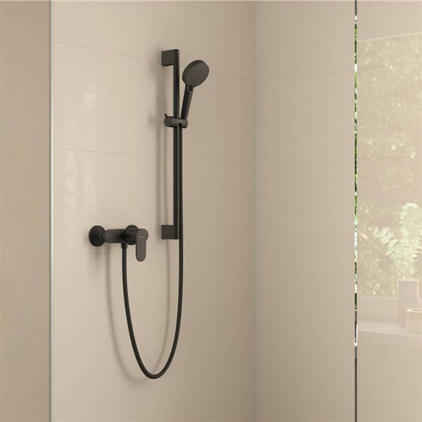 Batéria Hansgrohe VERNIS BLEND sprchová nástenná, čierna matná