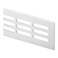 Hliníková vetracia mriežka Haco 400x60 elox, prírodná