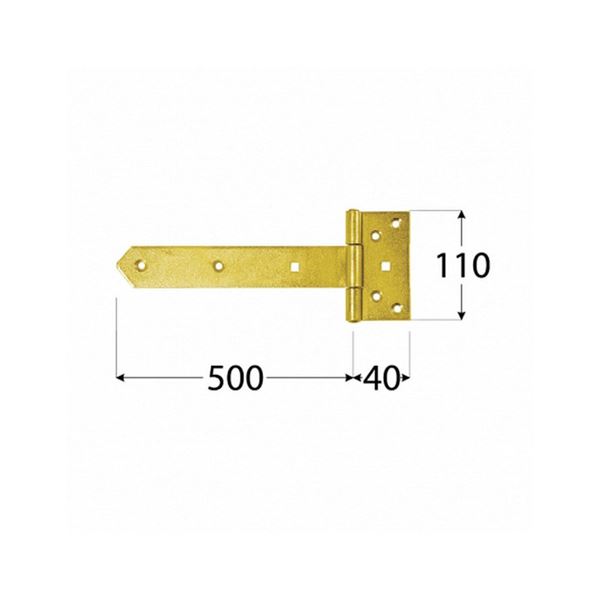 Záves stavebný 500 x 65 x 110 mm, ZBW 500