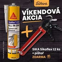 Mnohoúčelové elastické lepidlo a tmel Sikaflex 11 FC - Šedá 300 ml