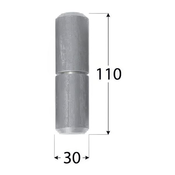 Záves k prizváraniu s guličkou 30 × 110 mm, ZTK 30