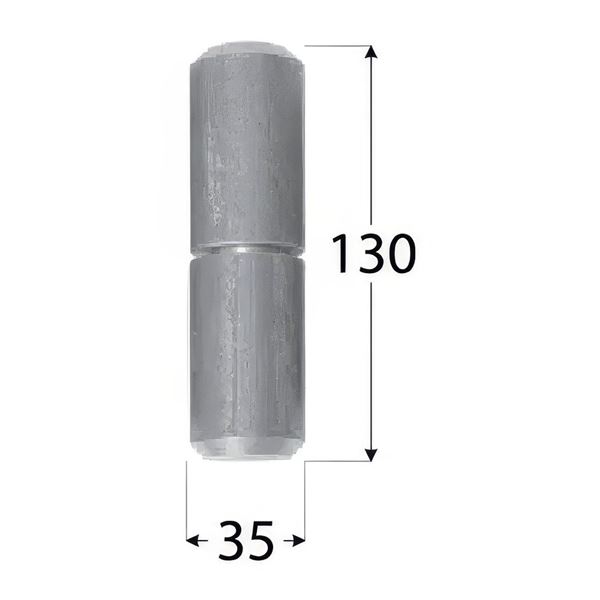 Záves k prizváraniu s guličkou 35 × 130 mm, ZTK 35
