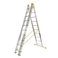 Rebrík trojdielny hliníkový ALVE Forte PROFI PLUS 3x10 2,98 m/6,57 m