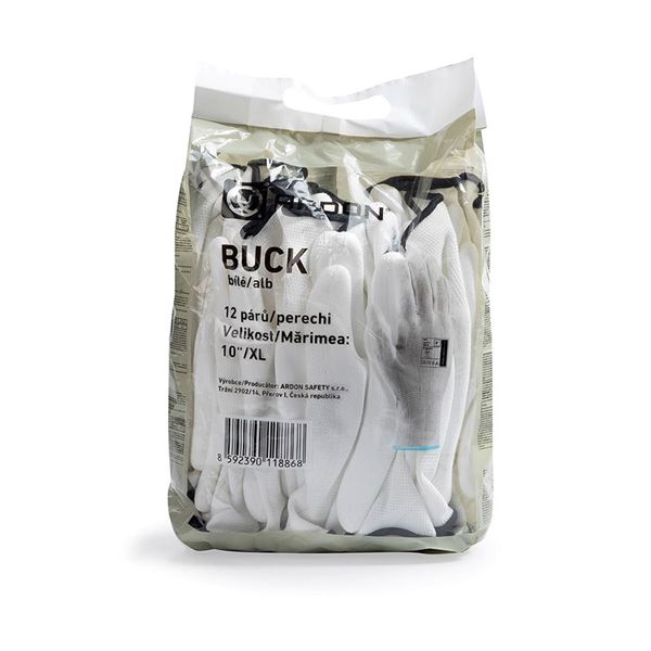 Rukavice Ardon BUCK biele č.8,10/bal