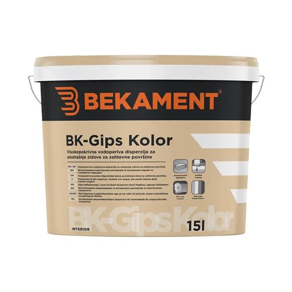 Interiérová farba na sádrokartón Bekament BK Gips Kolor 15 L