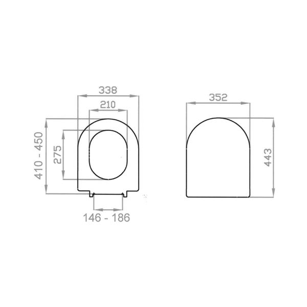 Sedátko Aqualine LUCY, biele