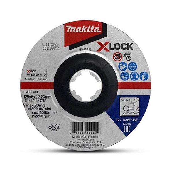 Brúsny kotúč na kov Makita X-LOCK 125x6x22,23 mm