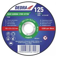 Kotúč rezný na kameň Dedra 125 × 3,2 × 22,2 mm