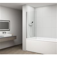 Zástena vaňová Polysan ROTA 65 × 150 cm, číre sklo