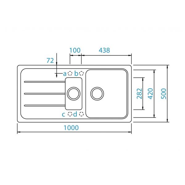 Granitový kuchynský drez SCHOCK Formhaus D-150L Moonstone + sifón