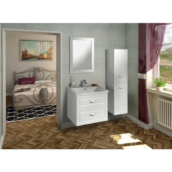 Skrinka umývadlová SAPHO FAVOLO 52 × 72,5 × 44 cm, biela matná