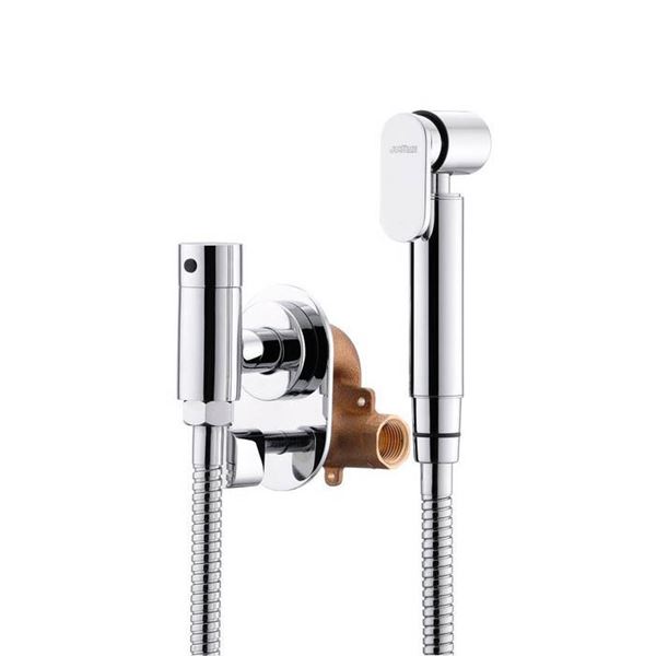 Ventil pre bidetové sprchy Sapho s hadicou mosadz, chróm