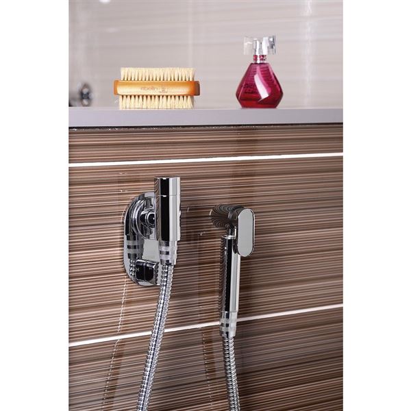 Ventil pre bidetové sprchy Sapho s hadicou mosadz, chróm