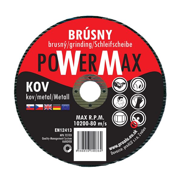 Brúsny kotúč na kov 125 x 6,4 x 22,2 mm