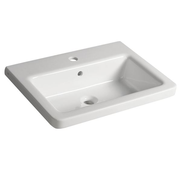 Umývadlo keramické hranté SAPHO CITY 60 × 45 cm