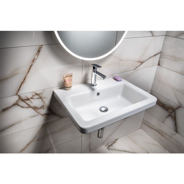 Umývadlo keramické hranté SAPHO CITY 60 × 45 cm