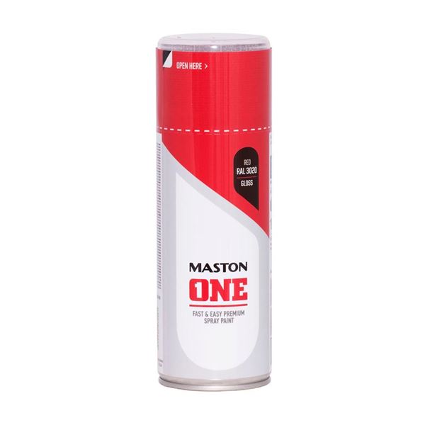 Tikkurila-Farba v spreji ONE! - Lesklá červená RAL3020, 400 ml
