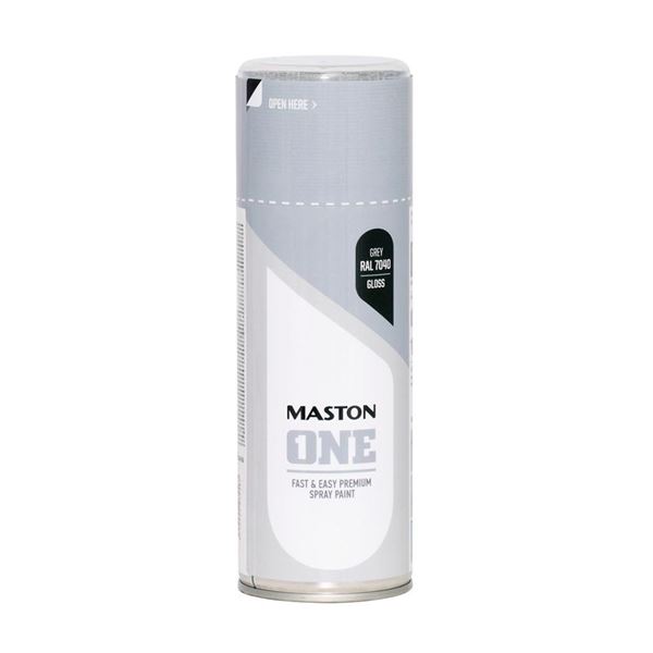 Farba v spreji ONE! - Saténový lesk šedá RAL7040 400 ml