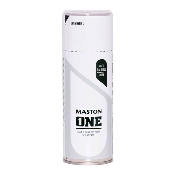 Tikkurila MASTON One, akrylová matná farba v spreji, biela - 400 ml