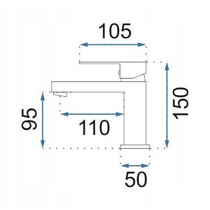 Batéria NewWay FENIX umývadlová bez GA, čierna