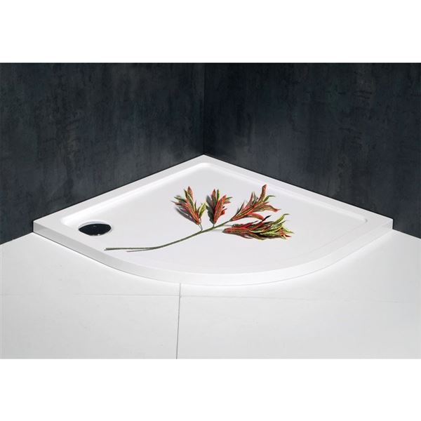 Vanička sprchová SAPHO STARYL 90 × 90 × 4 cm, štvrťkruh