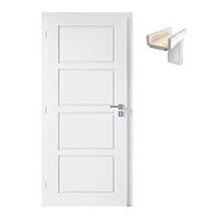 SET Dvere Solodoor SNOW 24, lak 60 Ľavé + obložková zárubňa 95-175 mm, biela