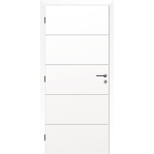 Interiérové dvere Solodoor SNOW 4, 80 ľavé, biela