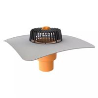 Strešná vpusť PVC kolmá, priemer 75 mm