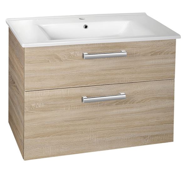 Skrinka pod umývadlo SAPHO VEGA 82 × 67,55 × 44 cm, dub platin