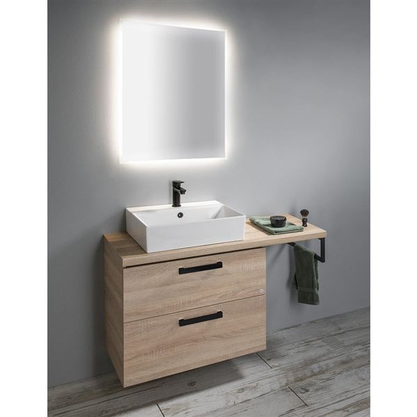 Skrinka pod umývadlo SAPHO VEGA 82 × 67,55 × 44 cm, dub platin