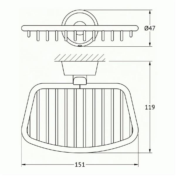 Držiak na mydlo - drôtený