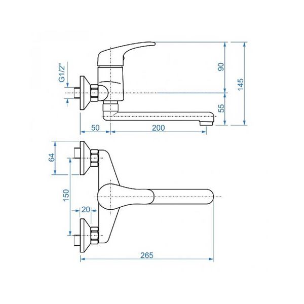 Batéria Intercom ZORA drezová stenová 150 (ZR 3115)