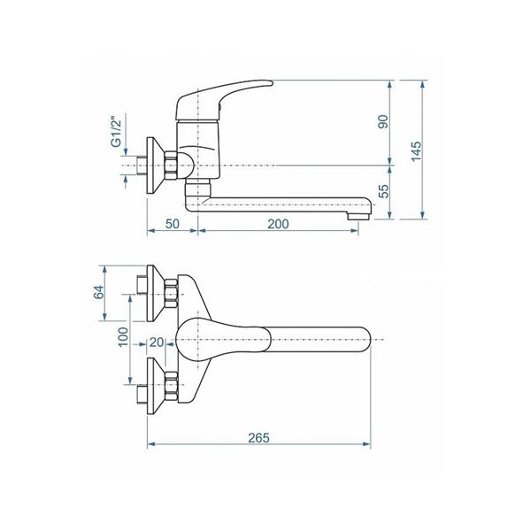 Batéria Intercom ZORA drezová stenová 100 (ZR 3115-100)